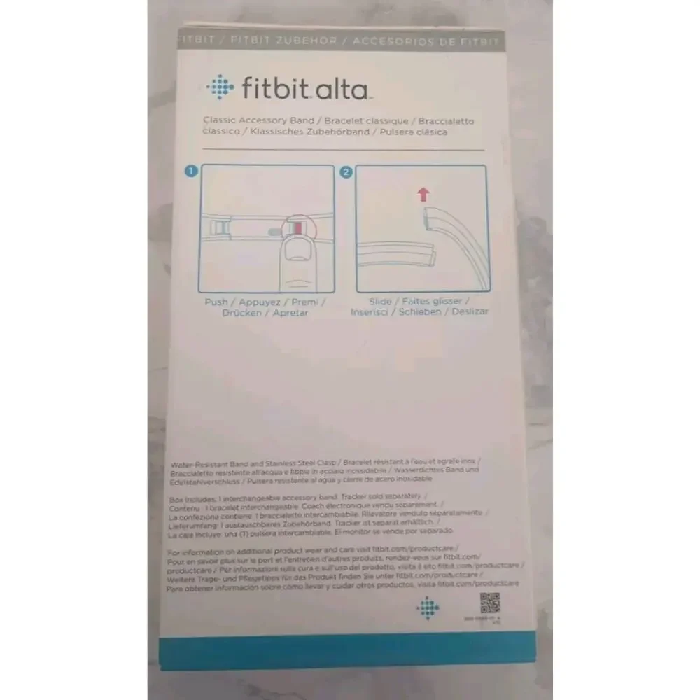 New Fitbit Alta HR/ Alta Classic Accessory Band Large Blue